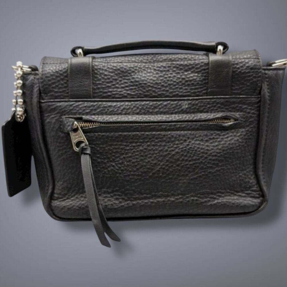 Coach Pebbled Black Leather Shoulder Bag - Picture 4 of 15